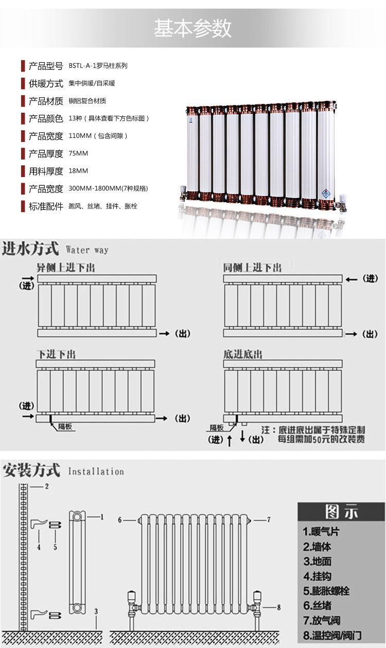 暖氣片參數(shù)